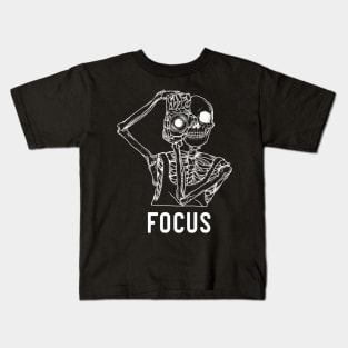 Funny Photographer Skeleton Kids T-Shirt